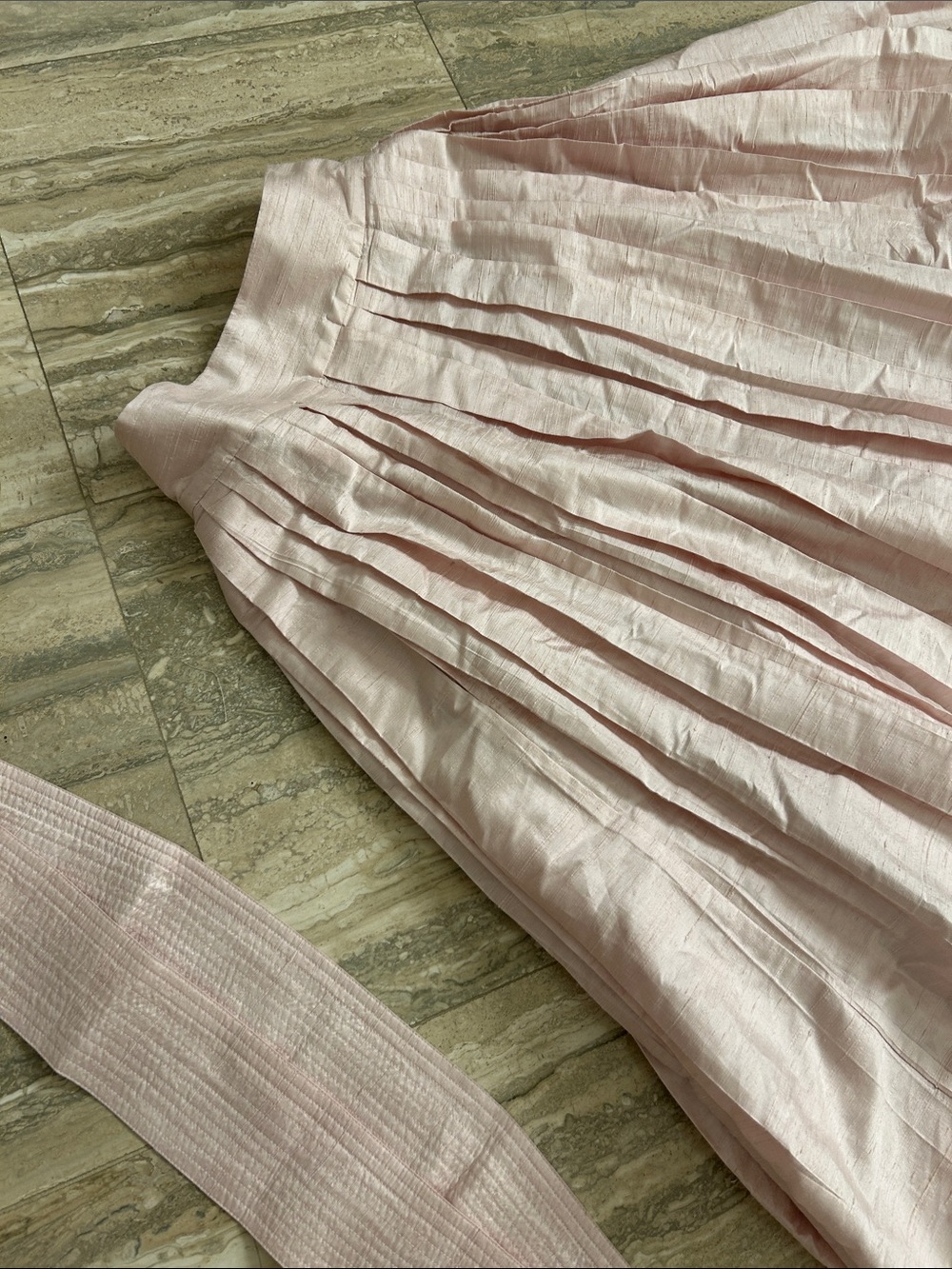 Elegant Blush Pink Maxi Skirt - Women - Picture 10 of 12